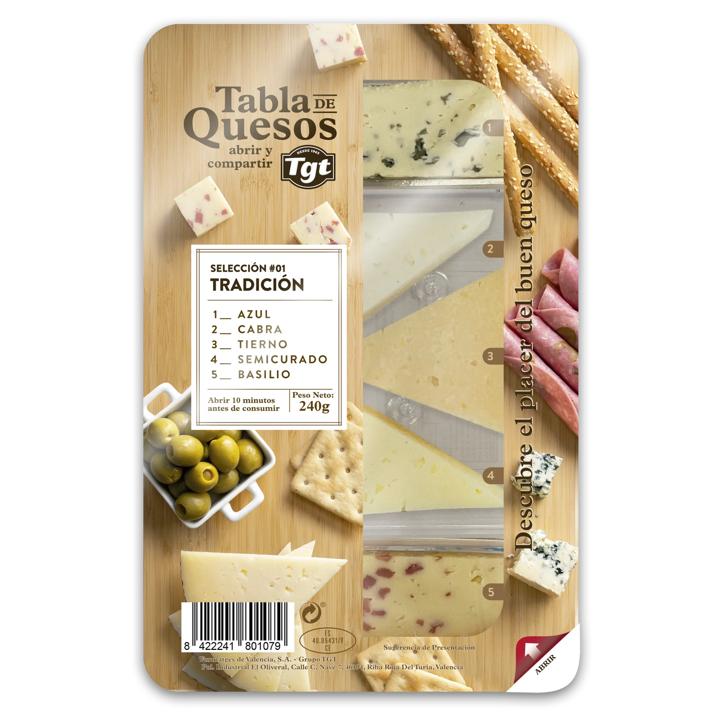 Tabla de quesos tradicion