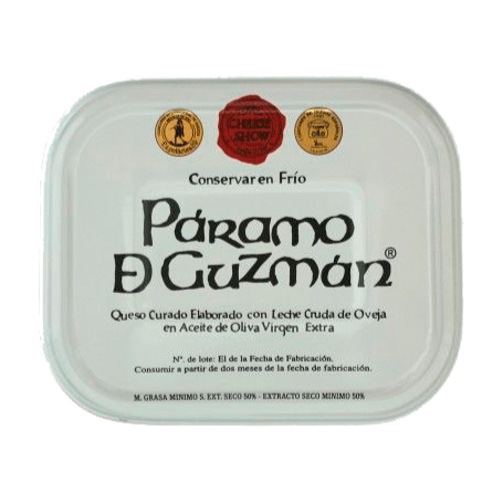 QUESO CURADO EN ACEITE PARAMO DE GUZMAN (LATA DE 250GR)